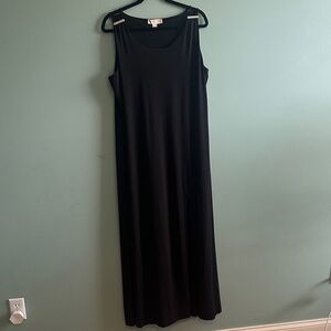 NWOT Micheal Kors Elegant Black Sleeveless Maxi Slit Dress